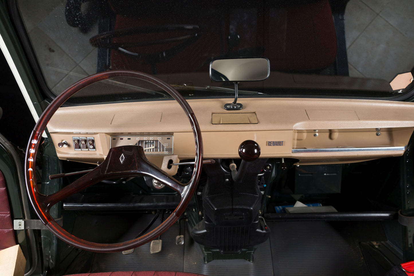 Pommeau Levier de vitesse rouge translucide Renault 4L Super /Export /Parisienne