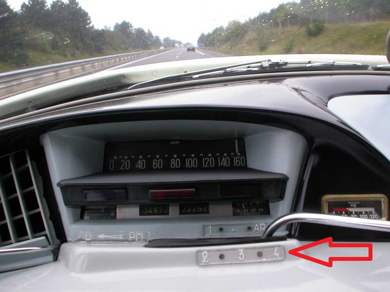 indicateur vitesse citroën ds